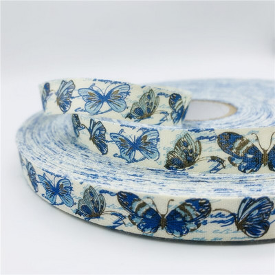 5 jardi/lot 15 mm pamučne vrpce ručno izrađenog dizajna tiskane pamučne vrpce za vjenčanje Božićni ukrasi DIY tkanina za šivanje