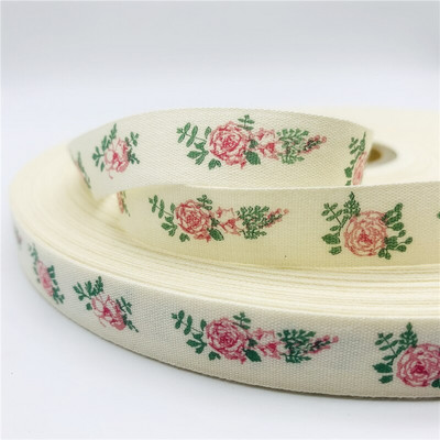 5 jardi/lot 15 mm pamučne vrpce ručno izrađenog dizajna tiskane pamučne vrpce za vjenčanje Božićni ukrasi DIY tkanina za šivanje