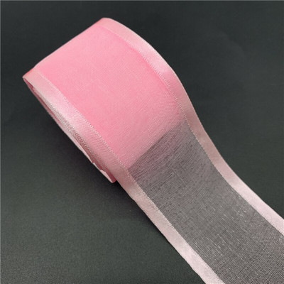 20 mm 25 mm 38 mm 5 jardų satininio krašto juostelė organzos juostelė lanko vestuvėms kalėdiniam papuošimui Rankų darbo „pasidaryk pats“ vyniojimo amatai