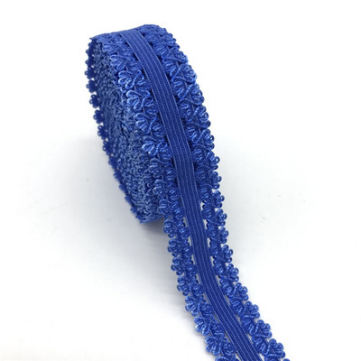 5 jardi/partii 7/8" (20 mm) elastne rihm kroonserv, ääristatud pitsiga elastne spandeksrihm kanga õmblemiseks DIY rõivatarvikud