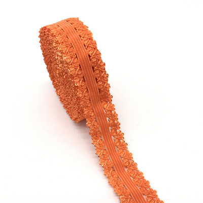 5 jardi/partii 7/8" (20 mm) elastne rihm kroonserv, ääristatud pitsiga elastne spandeksrihm kanga õmblemiseks DIY rõivatarvikud