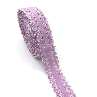 5 jardi/partii 7/8" (20 mm) elastne rihm kroonserv, ääristatud pitsiga elastne spandeksrihm kanga õmblemiseks DIY rõivatarvikud