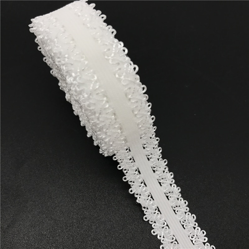 5 jardi/partii 7/8" (20 mm) elastne rihm kroonserv, ääristatud pitsiga elastne spandeksrihm kanga õmblemiseks DIY rõivatarvikud