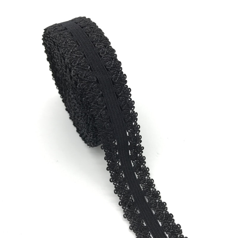 5 jardi/partii 7/8" (20 mm) elastne rihm kroonserv, ääristatud pitsiga elastne spandeksrihm kanga õmblemiseks DIY rõivatarvikud