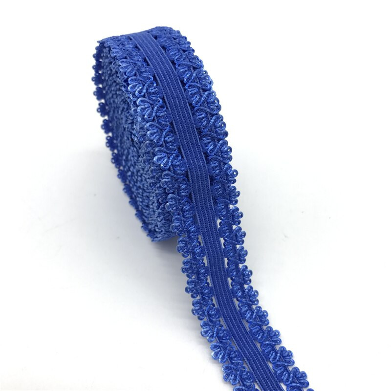 5 jardi/partii 7/8" (20 mm) elastne rihm kroonserv, ääristatud pitsiga elastne spandeksrihm kanga õmblemiseks DIY rõivatarvikud