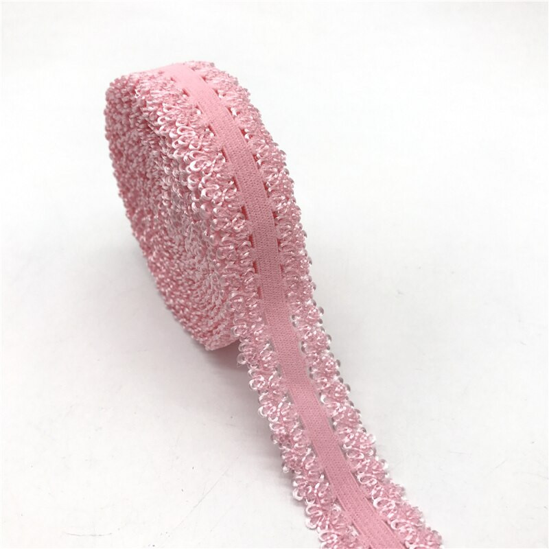 5 jardi/partii 7/8" (20 mm) elastne rihm kroonserv, ääristatud pitsiga elastne spandeksrihm kanga õmblemiseks DIY rõivatarvikud