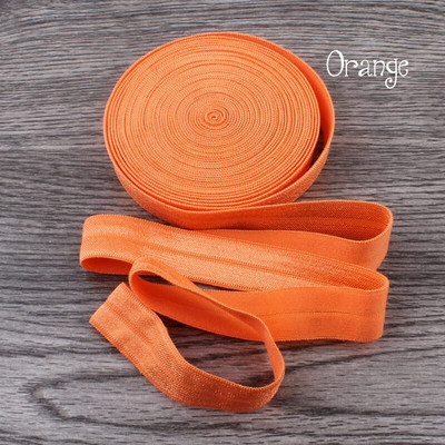 10 Yards Fold Over Elastic 5/8`` 15mm Stretch Foldover FOE Elastics Ribbon by The Yard for Headbands Hair Ties