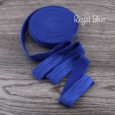 10 Yards Fold Over Elastic 5/8`` 15mm Stretch Foldover FOE Elastics Ribbon by The Yard for Headbands Hair Ties
