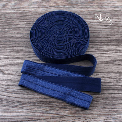 10 Yards Fold Over Elastic 5/8`` 15mm Stretch Foldover FOE Elastics Ribbon by The Yard for Headbands Hair Ties