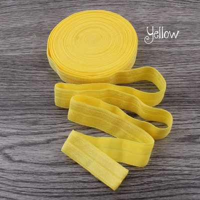 10 Yards Fold Over Elastic 5/8`` 15mm Stretch Foldover FOE Elastics Ribbon by The Yard for Headbands Hair Ties