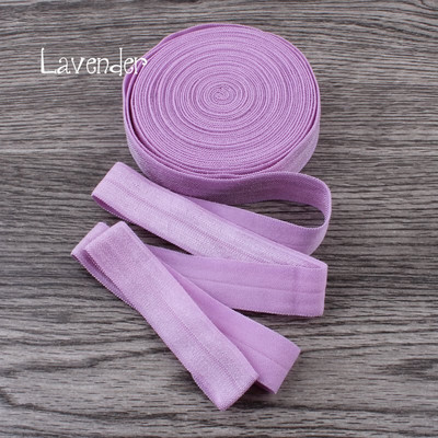 10 Yards Fold Over Elastic 5/8`` 15mm Stretch Foldover FOE Elastics Ribbon by The Yard for Headbands Hair Ties