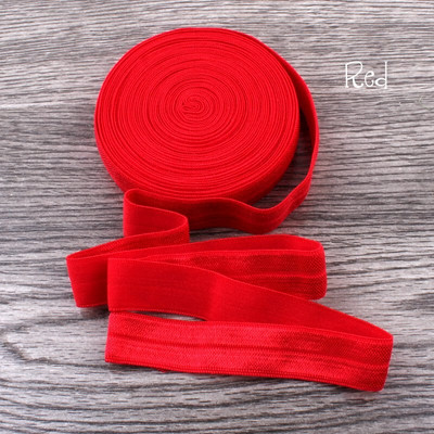 10 Yards Fold Over Elastic 5/8`` 15mm Stretch Foldover FOE Elastics Ribbon by The Yard for Headbands Hair Ties