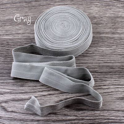 10 Yards Fold Over Elastic 5/8`` 15mm Stretch Foldover FOE Elastics Ribbon by The Yard for Headbands Hair Ties
