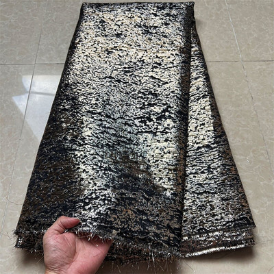 2022 Kiváló minőségű afrikai nigériai tüll csipke szövet organza hímzés guipúr parti ruha Brokát Jacquard esküvői 5 Yard