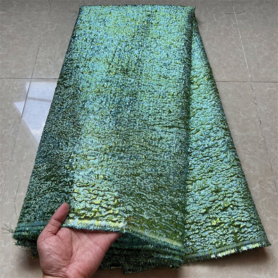 2022 Kiváló minőségű afrikai nigériai tüll csipke szövet organza hímzés guipúr parti ruha Brokát Jacquard esküvői 5 Yard