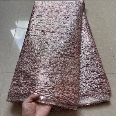 2022 Kiváló minőségű afrikai nigériai tüll csipke szövet organza hímzés guipúr parti ruha Brokát Jacquard esküvői 5 Yard