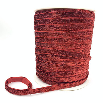 6/10/15/20/25/38mm Βελούδινη κορδέλα Χειροποίητη Διακόσμηση Γάμου Κορδέλα για Συσκευασία Δώρου DIY Χριστουγεννιάτικη διακόσμηση με παπιγιόν μαλλιών