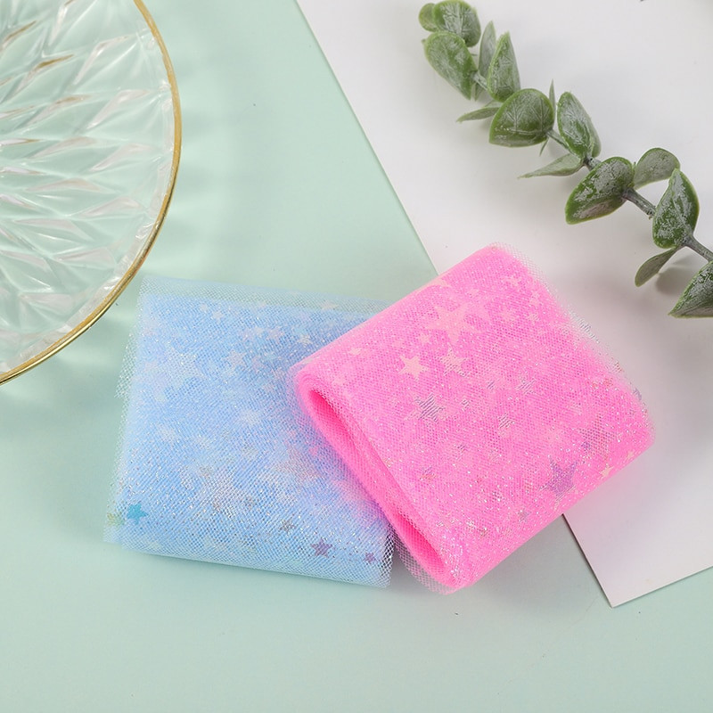 6 cm/12 cm *5 jardi Illusory Color Star Mesh Tkanina Gornji ukras torte Traka Mašna Meki keper Til DIY Vjenčanje Rođendanska dekoracija