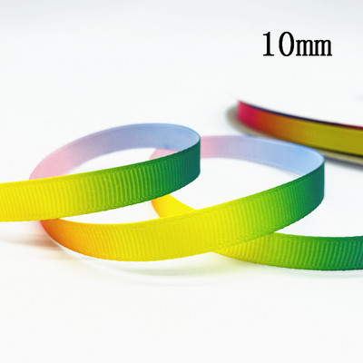 10 mm 25 mm 38 mm 3 jardų gradiento vaivorykštės juostelė, skirta namų vestuvėms Kalėdų dekoravimui „pasidaryk pats“ dovanų pakavimo siuvimo audinys