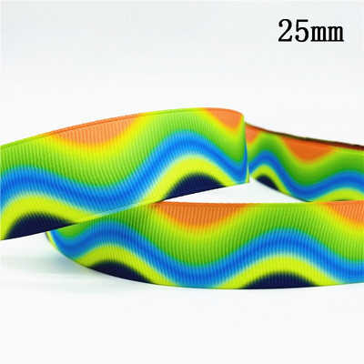 10 mm 25 mm 38 mm 3 jardų gradiento vaivorykštės juostelė, skirta namų vestuvėms Kalėdų dekoravimui „pasidaryk pats“ dovanų pakavimo siuvimo audinys