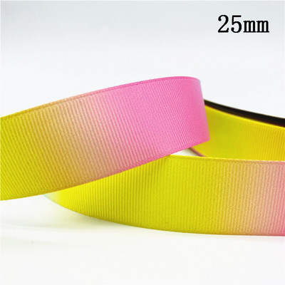 10 mm 25 mm 38 mm 3 jardų gradiento vaivorykštės juostelė, skirta namų vestuvėms Kalėdų dekoravimui „pasidaryk pats“ dovanų pakavimo siuvimo audinys