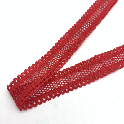 5 yarzi/lot 15mm panglică elastică cu grilă îndoită peste bandă elastică spandex pentru cusut dantelă trim banda din talie accesoriu de îmbrăcăminte