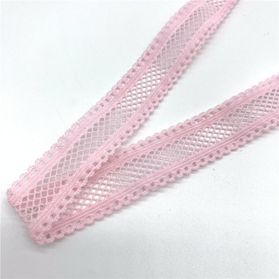 5 yarzi/lot 15mm panglică elastică cu grilă îndoită peste bandă elastică spandex pentru cusut dantelă trim banda din talie accesoriu de îmbrăcăminte