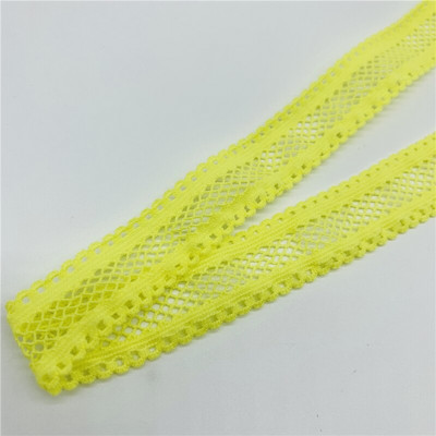 5 yarzi/lot 15mm panglică elastică cu grilă îndoită peste bandă elastică spandex pentru cusut dantelă trim banda din talie accesoriu de îmbrăcăminte