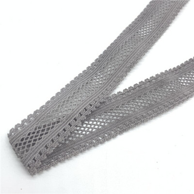 5 yarzi/lot 15mm panglică elastică cu grilă îndoită peste bandă elastică spandex pentru cusut dantelă trim banda din talie accesoriu de îmbrăcăminte