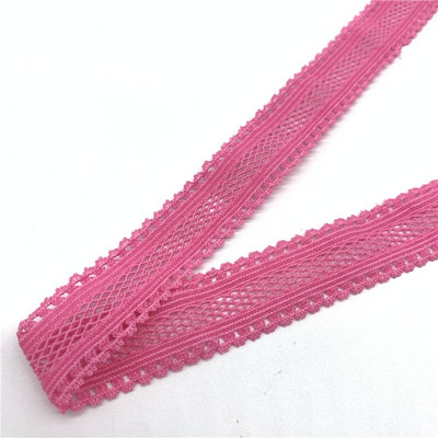 5 yarzi/lot 15mm panglică elastică cu grilă îndoită peste bandă elastică spandex pentru cusut dantelă trim banda din talie accesoriu de îmbrăcăminte
