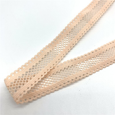 5 yarzi/lot 15mm panglică elastică cu grilă îndoită peste bandă elastică spandex pentru cusut dantelă trim banda din talie accesoriu de îmbrăcăminte