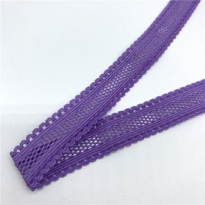 5 yarzi/lot 15mm panglică elastică cu grilă îndoită peste bandă elastică spandex pentru cusut dantelă trim banda din talie accesoriu de îmbrăcăminte