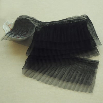 12 CM široki dvoslojni til, nabrana čipkana tkanina, kragne, manžete, rubovi, rubovi, vrpce, zavjese, haljina, odjeća, pribor za šivanje.