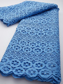 Sky Blue Γαλλικό κέντημα Guipure Cord Lace Fabric 2022 Υψηλής Ποιότητας Δαντέλα Αφρικανικό Δαντελένιο Ύφασμα Για Νιγηριανό Γάμο TY2927