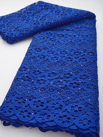 Sky Blue Γαλλικό κέντημα Guipure Cord Lace Fabric 2022 Υψηλής Ποιότητας Δαντέλα Αφρικανικό Δαντελένιο Ύφασμα Για Νιγηριανό Γάμο TY2927