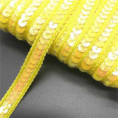 2 jarda/lot 12 mm šarena vrpca sa šljokicama Čipkasti ukrasi Šljokice Tkanina za šivanje za rukotvorine Dodaci za šivanje Šljokice