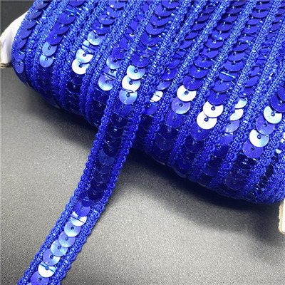 2 jarda/lot 12 mm šarena vrpca sa šljokicama Čipkasti ukrasi Šljokice Tkanina za šivanje za rukotvorine Dodaci za šivanje Šljokice