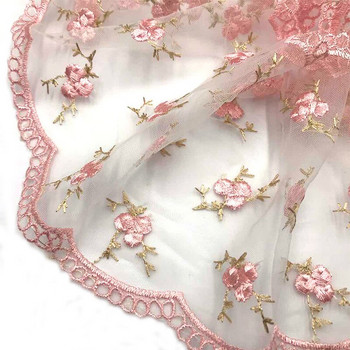 1 ярд 15 см широка луксозна мрежеста бродирана тюл дантелена тъкан за ресни Парти сватбена рокля Дрехи Аксесоари за шиене Консумативи