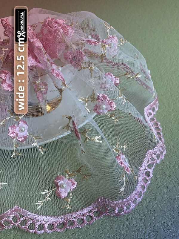 1 yarda 15 cm lățime plasă de lux brodat tul dantelă țesătură pentru franjuri petrecere rochie de mireasă haine accesorii de cusut