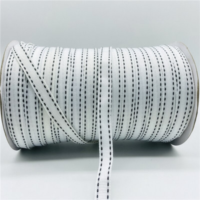 Κορδέλα 5ayrds/Παρτίδα 10mm Λευκή Μαύρη Ενσύρματη Grosgrain Κορδέλα για Χριστουγεννιάτικη Διακόσμηση Γάμου DIY Κορδέλα Φιόγκοι Χειροτεχνίες Συσκευασία δώρου