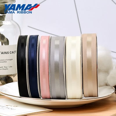 YAMA Grosgrain Edge Satin Ribbon 9 16 25 38 mm 100yards and 3/8" 5/8" 1" 1,5" inch for Diy Dress Hair Bow Party Wedding Κορδέλες