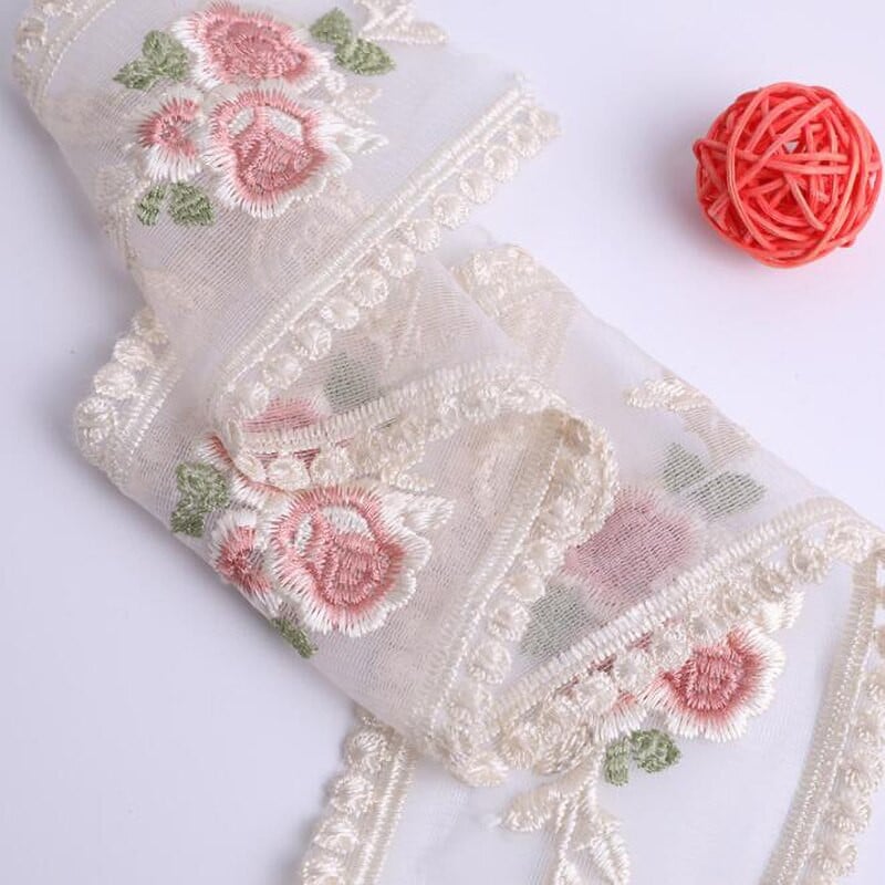 2Y siuvinėtos gėlių nėrinių juostelės, skirtos namų tekstilei, sofos užvalkalai, papuošimai tinklelio aplikacijos siuvimo nėrinių audinys