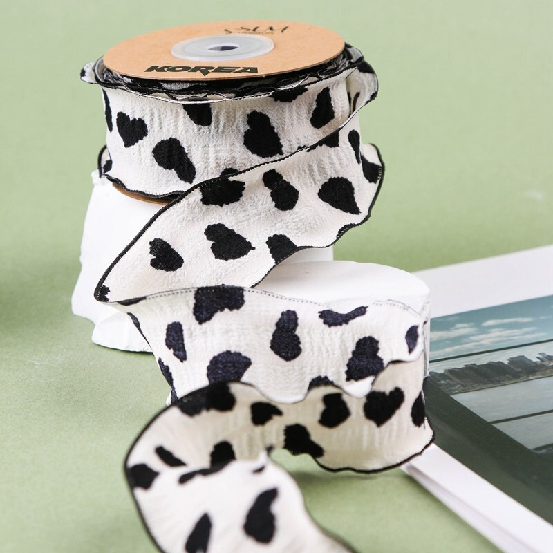 10 Yards 38mm μονής όψης Love / Soft / Ruffle Ribbon DIY Make Bowknots Παιδικά Αξεσουάρ Μαλλιών Υλικό Χειροποίητα Carfts Δώρο