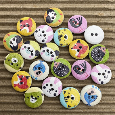 30 τμχ 15 χιλιοστά Μια ποικιλία στυλ από μικτά ξύλινα κουμπιά στρογγυλά κουμπιά Monogrammed Love Scrapbooking για ράψιμο διακόσμησης γάμου