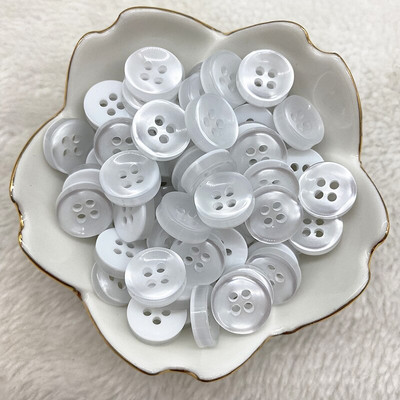 50 buc 12 mm culoare rășină ochi de pisică buton Pearllight bol în formă de patru ochi buton decorare nuntă accesorii de cusut