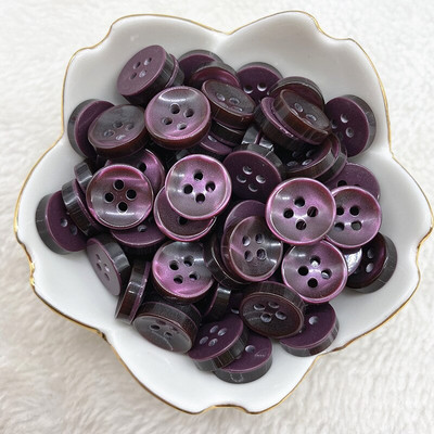 50 buc 12 mm culoare rășină ochi de pisică buton Pearllight bol în formă de patru ochi buton decorare nuntă accesorii de cusut