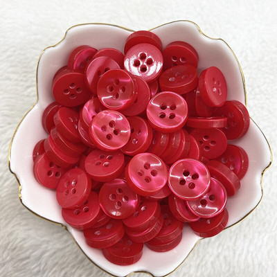 50 buc 12 mm culoare rășină ochi de pisică buton Pearllight bol în formă de patru ochi buton decorare nuntă accesorii de cusut