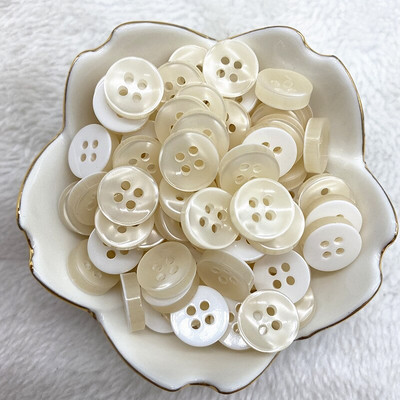 50 buc 12 mm culoare rășină ochi de pisică buton Pearllight bol în formă de patru ochi buton decorare nuntă accesorii de cusut