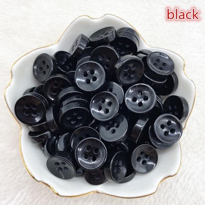 50 buc 12 mm culoare rășină ochi de pisică buton Pearllight bol în formă de patru ochi buton decorare nuntă accesorii de cusut