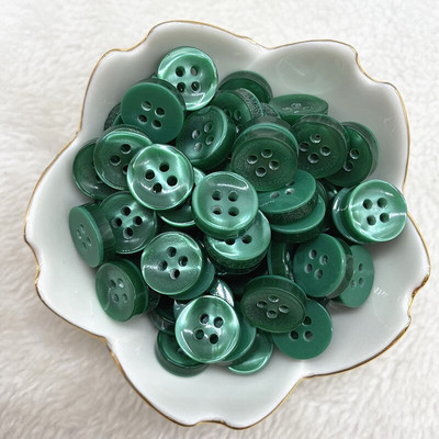 50 buc 12 mm culoare rășină ochi de pisică buton Pearllight bol în formă de patru ochi buton decorare nuntă accesorii de cusut